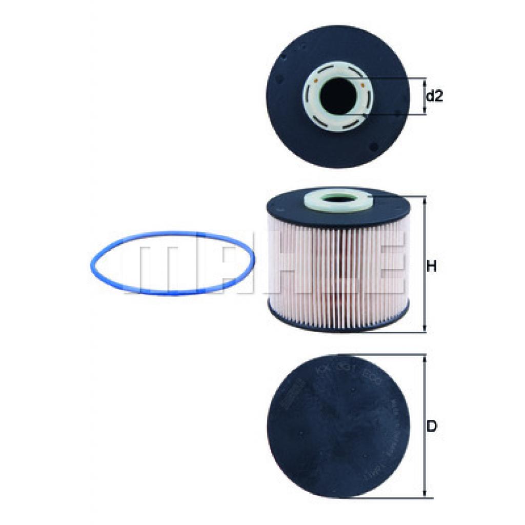 Фільтр паливний Mahle KX331DECO