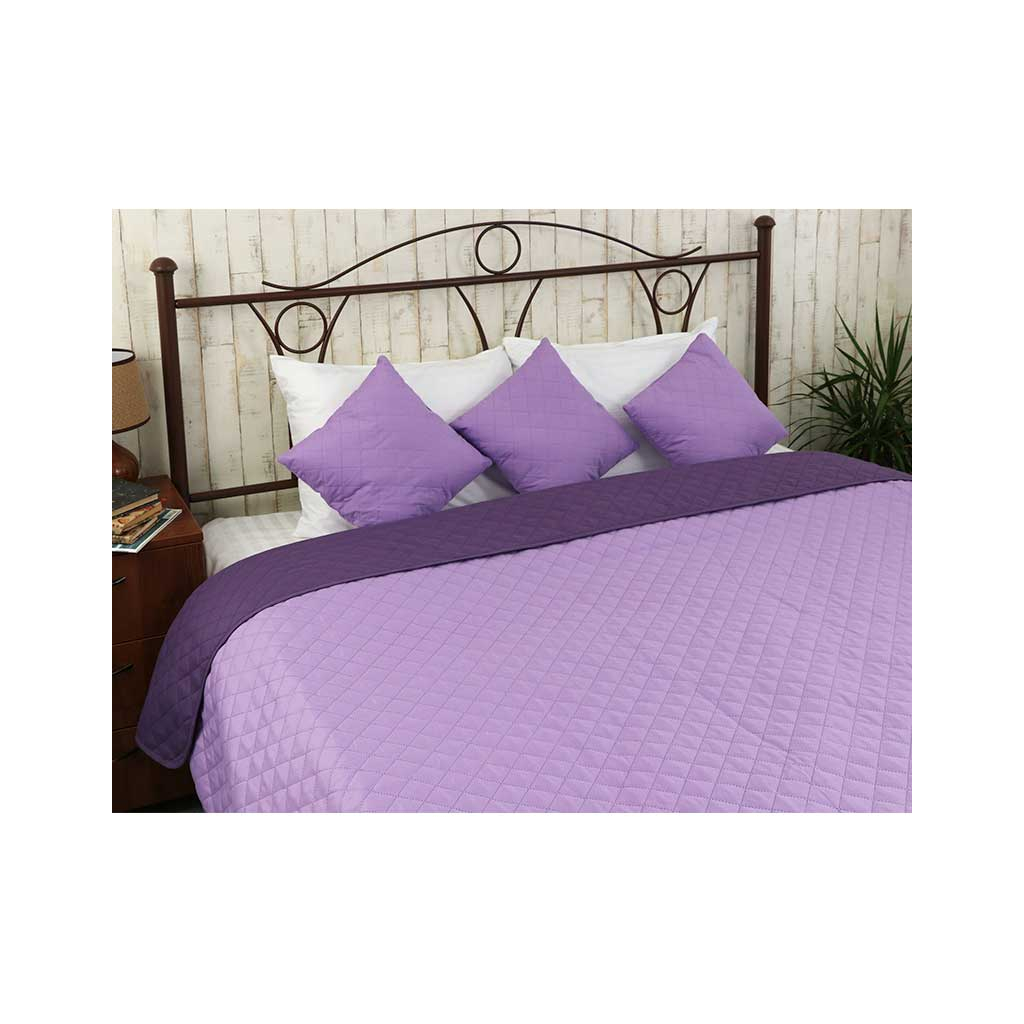 Покривало Руно Двостороннє Violet фіолетове 212х240 см (330.52У_Violet)
