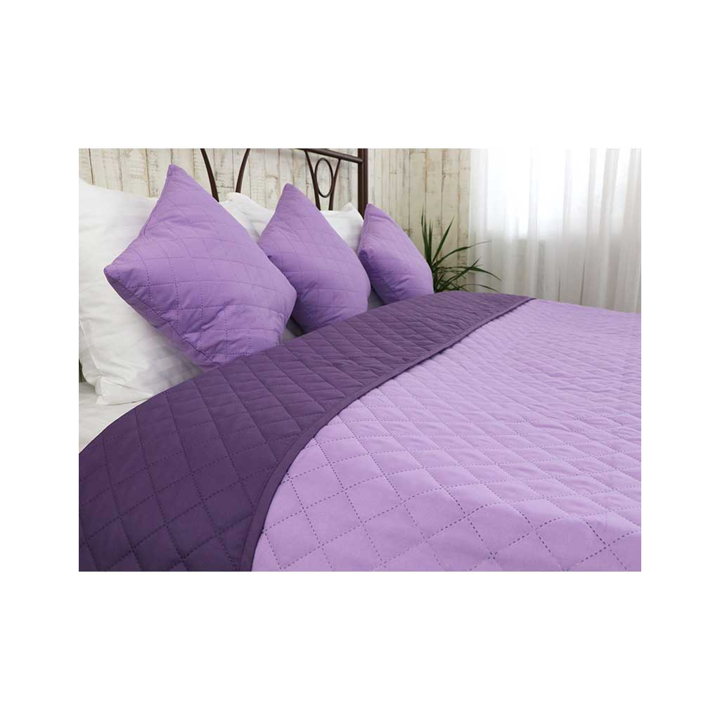 Покривало Руно Двостороннє Violet фіолетове 212х240 см (330.52У_Violet)