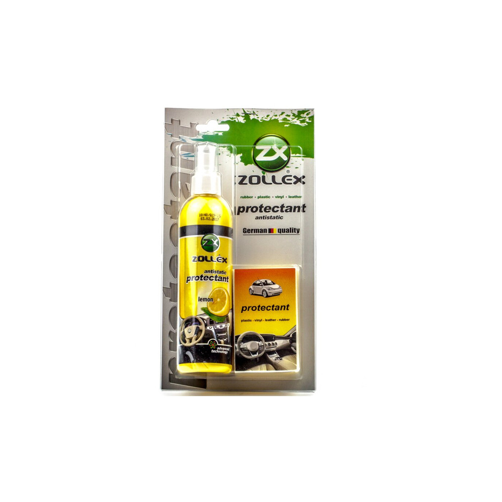Автополіроль Zollex з губкой 240 мл лимон (18032)
