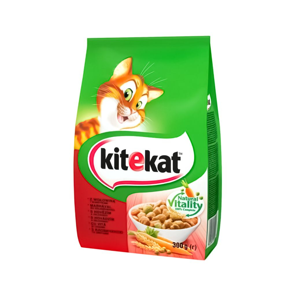 Сухий корм для кішок Kitekat Яловичина з овочами 300 г (5900951248818)