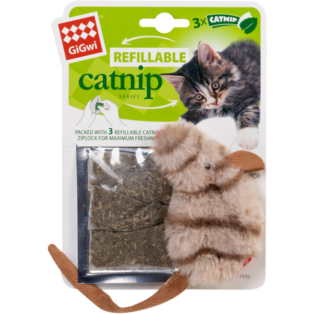 Іграшка для котів GiGwi Catnip Мишка з котячою м'ятою 10 см (75018) Іграшка для котів GiGwi Catnip Мишка з котячою м'ятою 10 см (75018)