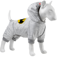 Jumpsuit for animals Collar WAUDOG Clothes "Batman logo" softshell M45 B 53-59 cm, C 38-42 cm (309-2001)