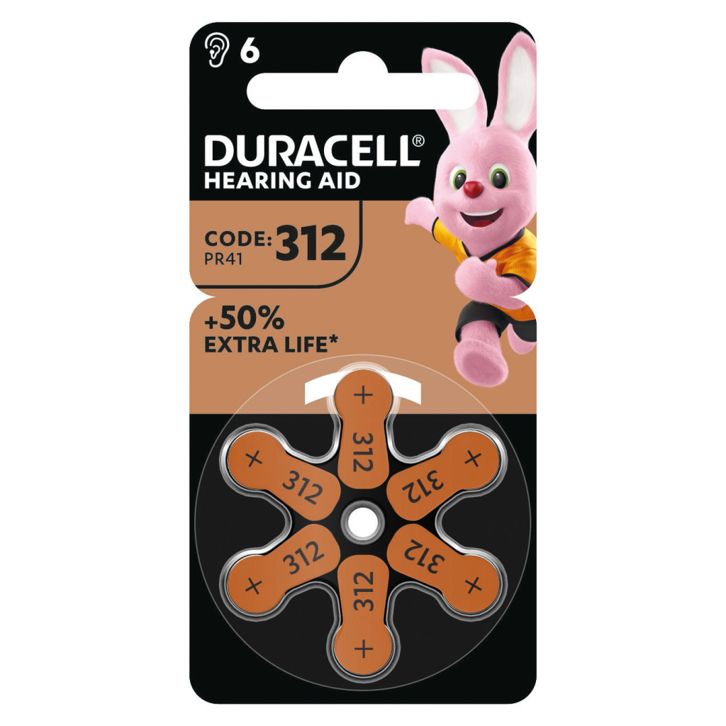 Батарейка Duracell PR41 / 312 * 6 (5007516/5011449)