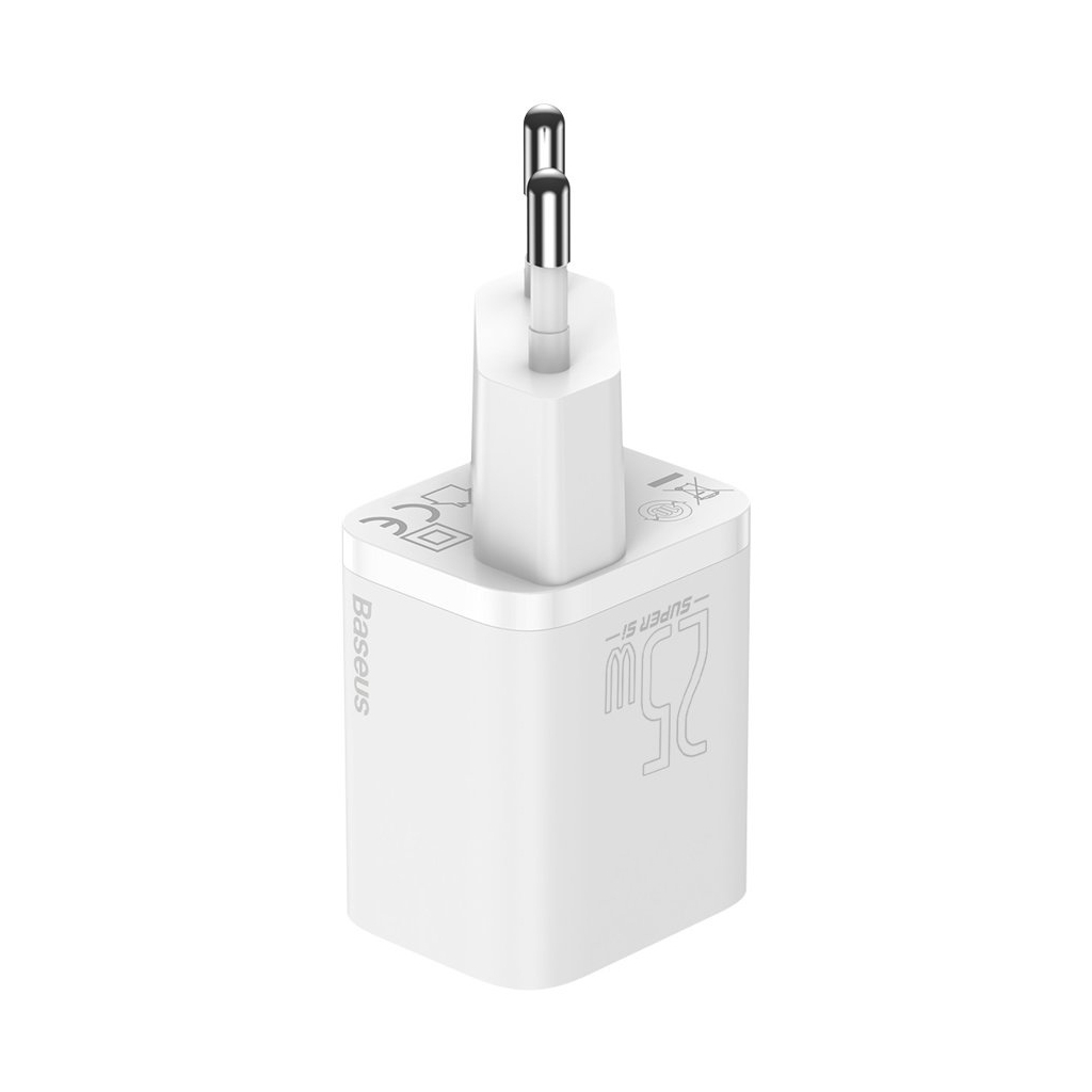 Зарядний пристрій Baseus Super Si Quick Charger 1C White (CCSP020102) Зарядний пристрій Baseus Super Si Quick Charger 1C White (CCSP020102)