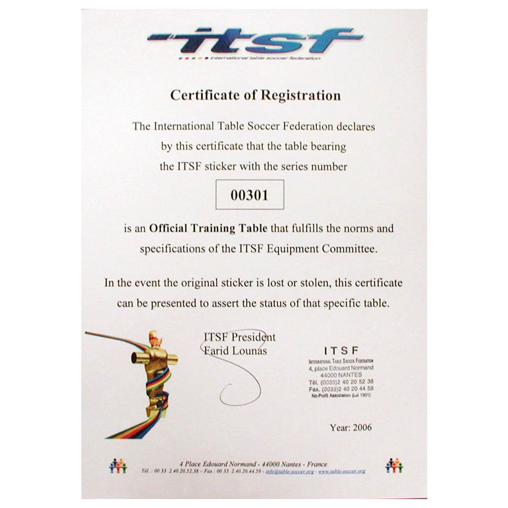 Настільний футбол Garlando Pro Champion ITSF (PRO) (929902)