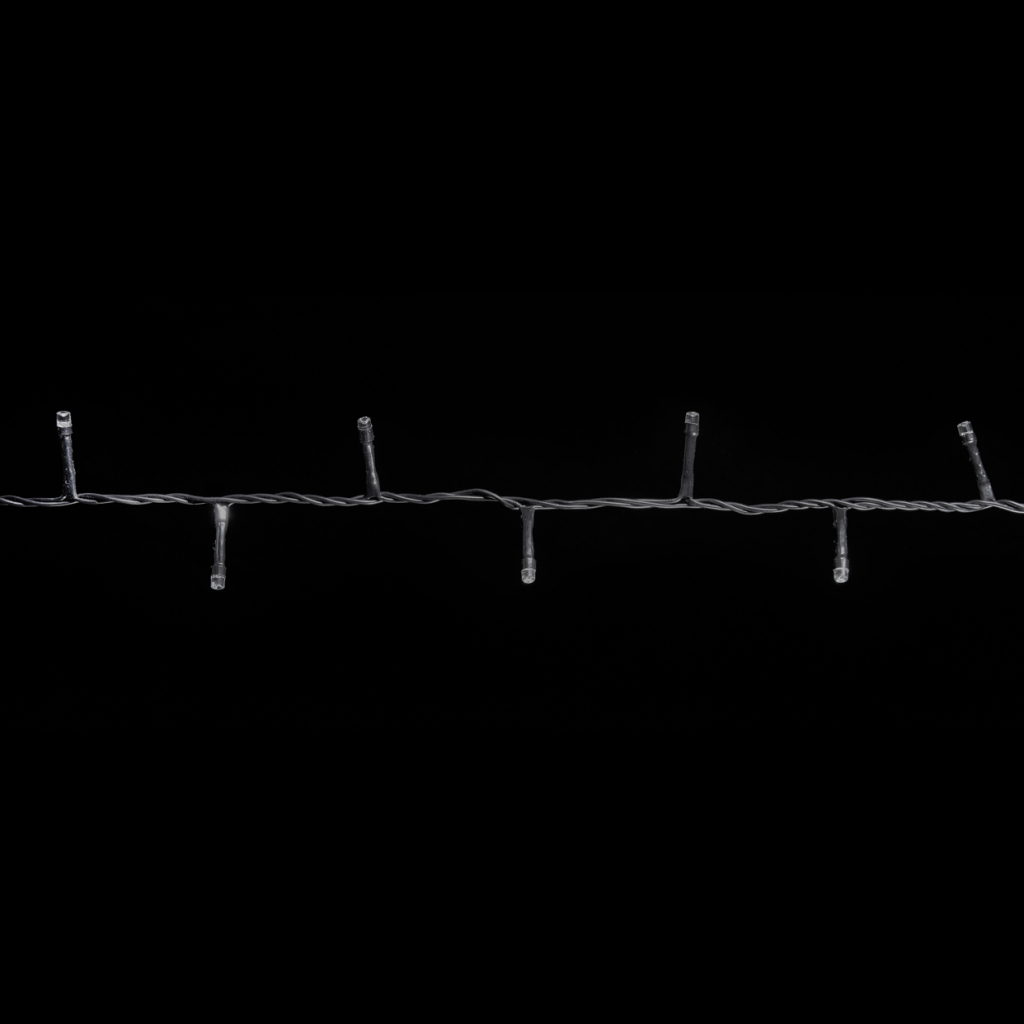 Гірлянда Delux STRING С 100 LED 5m білий/чорний IP20 (90009493)