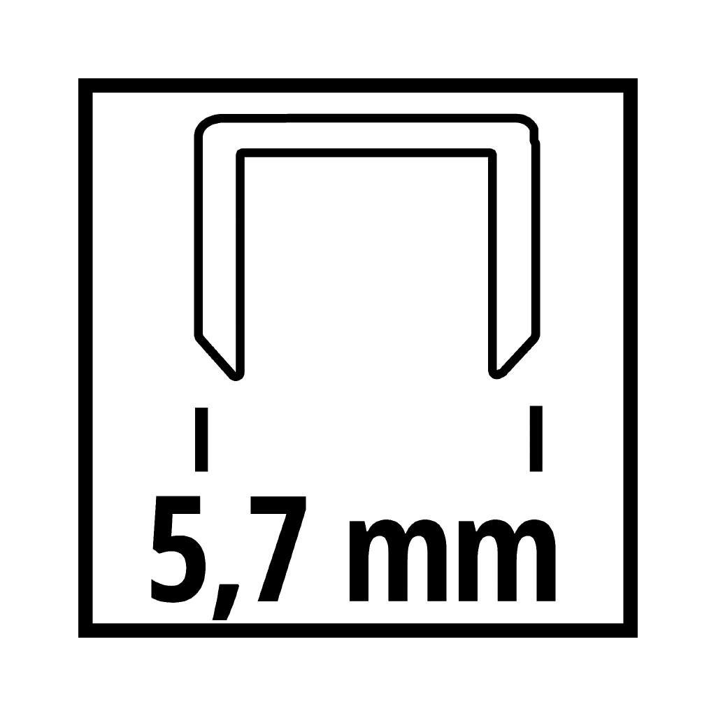 Скоби для будівельного степлера Einhell 5.7х25мм, 3000шт. (4137860)