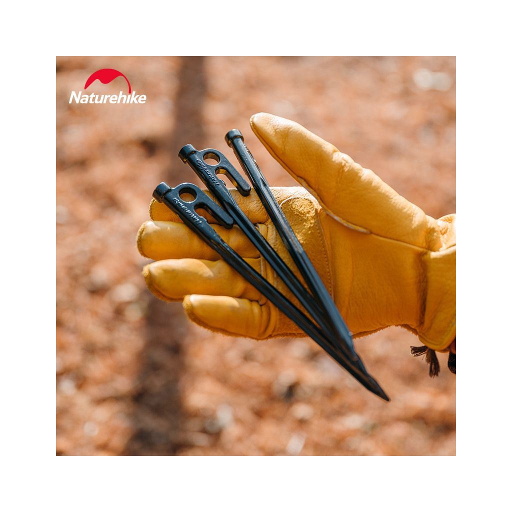 Комплект кілочків Naturehike CNH22ZP018 20 см чорний (6927595713297)