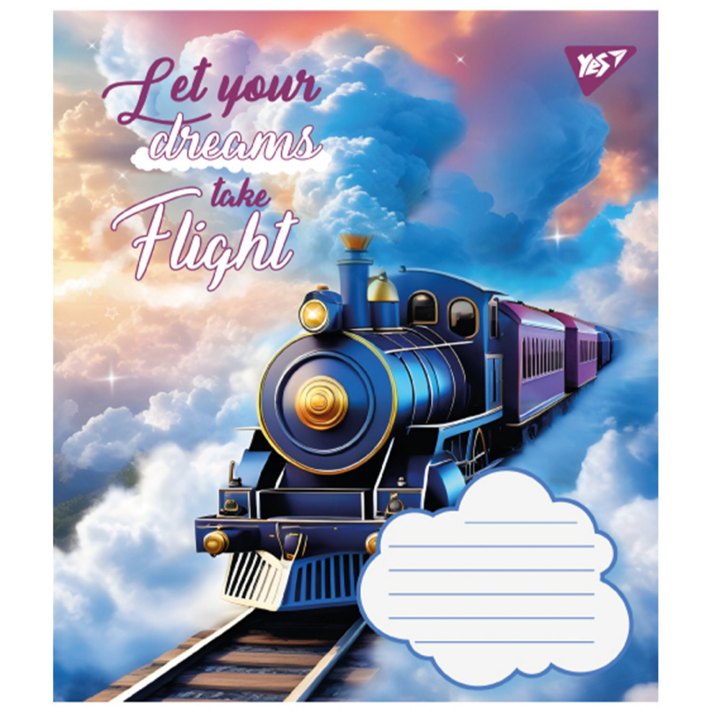 Зошит Yes Let your dreams 18 аркушів клітинка (766971)