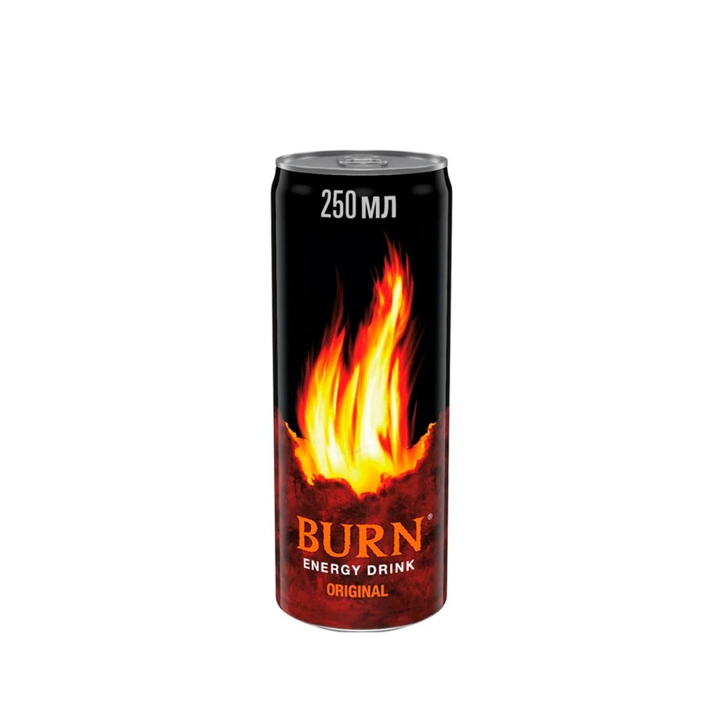 Енергетичний напій Burn Original Безалкогольний сильногазований 250 мл (5060466511019)