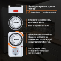 Таймер-розетка ColorWay CW-STM01-24H