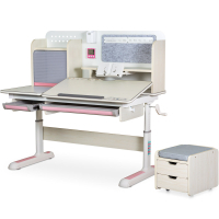 Desk Mealux Winnipeg Multicolor Plus MG Pink (BD-630 MG + PN with cabinet)