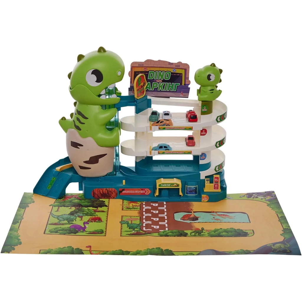 Ігровий набір ZIPP Toys Dino паркінг електричний, 6 машинок (3311A)