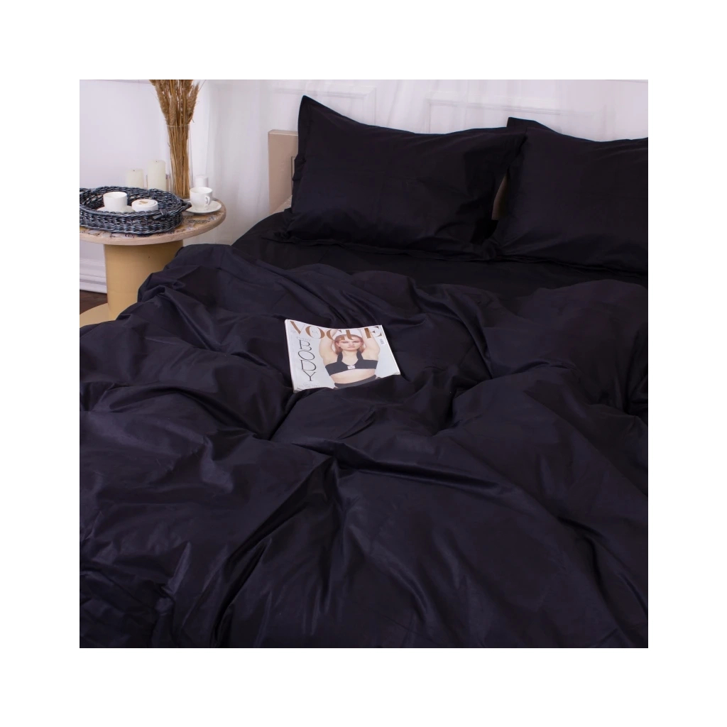 Постільна білизна MirSon Poplin Line 099 Black 110x140 (2200006277378)