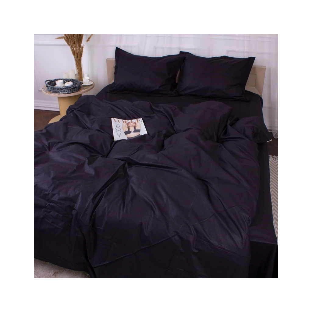 Постільна білизна MirSon Poplin Line 099 Black 110x140 (2200006277378)
