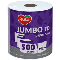 Paper towels Ruta Jumbo Roll 2 layers 500 tears (4820202895503)