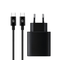 Зарядний пристрій Armorstandart ABMHJ83 20W USB-C Black + cable USB-C to USB-C (ARM77723)
