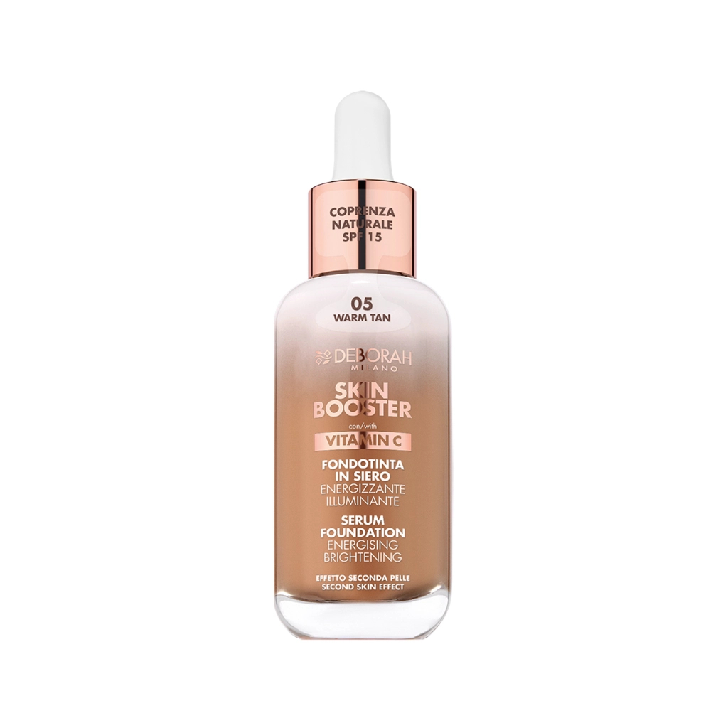 Тональна основа Deborah Skin Booster Serum Foundation Vitamin C SPF15 05 - Warm Tan 30 мл (8009518414608)