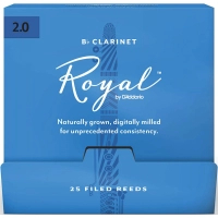 D'Addario Royal Clarinet Reed - Bb Clarinet #2.0 - 25 Box (RCB0120-B25)