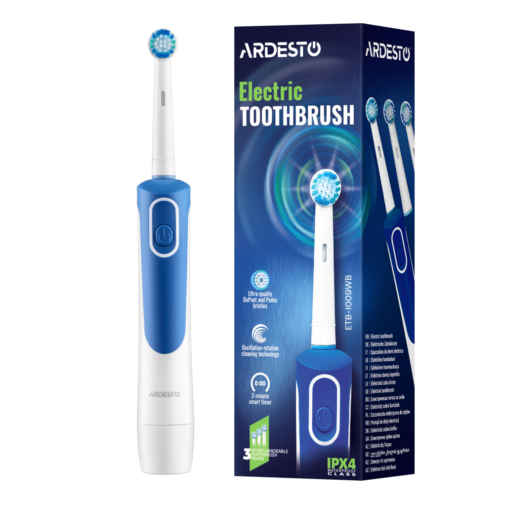Електрична зубна щітка Ardesto ETB-I009WB Електрична зубна щітка Ardesto ETB-I009WB
