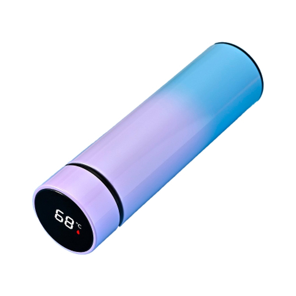 Термос Merlion з цифровим термометром 0,5 л, бузково-синій (SUS-304E-VB/500) Термос Merlion з цифровим термометром 0,5 л, бузково-синій (SUS-304E-VB/500)