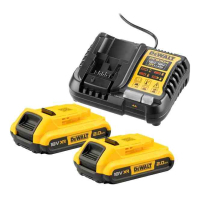 Set battery + charger DeWALT 12V/18V, output. current 4A, 0.5 kg, 18V XR Li-Ion 2x2Ah (DCB1104D2)