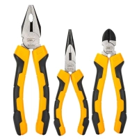 Set of tools Deli hinged pliers Carbon Steel, 3 pcs (EDL2008-3)