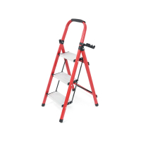 Voltronic ladder 60 cm, up to 150 kg, 3 steps with rubber mats, aluminum alloy (YT43383)