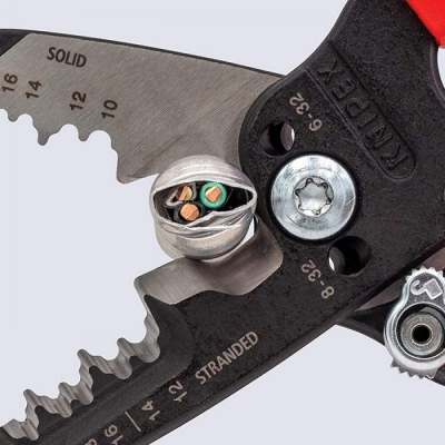 Знімач ізоляції KNIPEX багатофункціональні кліщі для електромонтажних робіт (13 72 8)