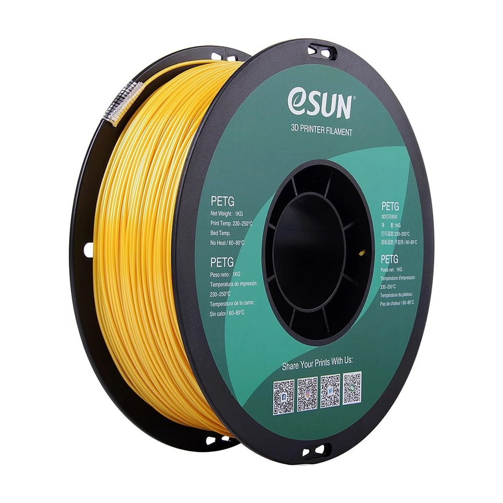 Пластик для 3D-принтера eSUN PETG 1,75mm 1kg SOLID GOLD (PETG-P175SJ1)