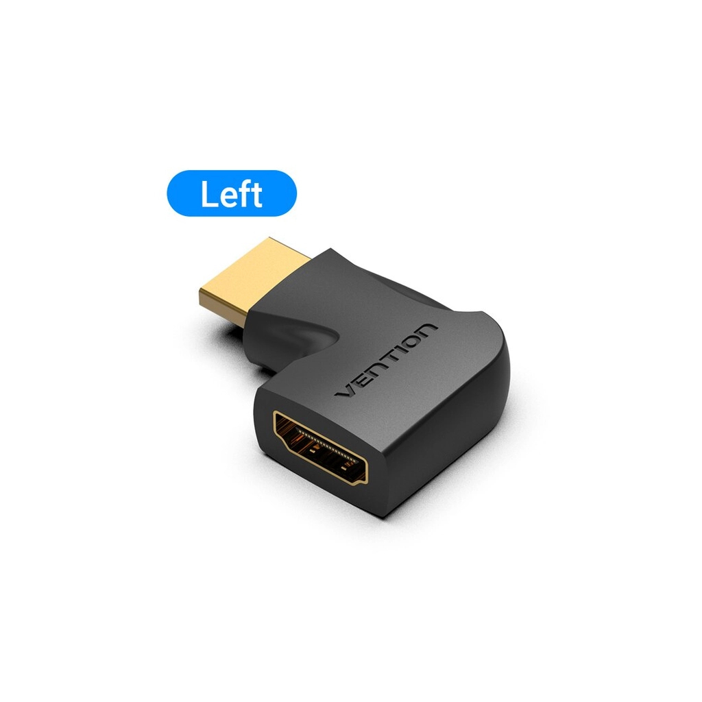 Перехідник HDMI M to HDMI F 4K60Hz 90° corner black Vention (AIPB0) Перехідник HDMI M to HDMI F 4K60Hz 90° corner black Vention (AIPB0)