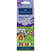 Art marker Faber-Castell set of double-sided Goldfaber Sketch Markers Bold and Easy, 6 colors (32991)