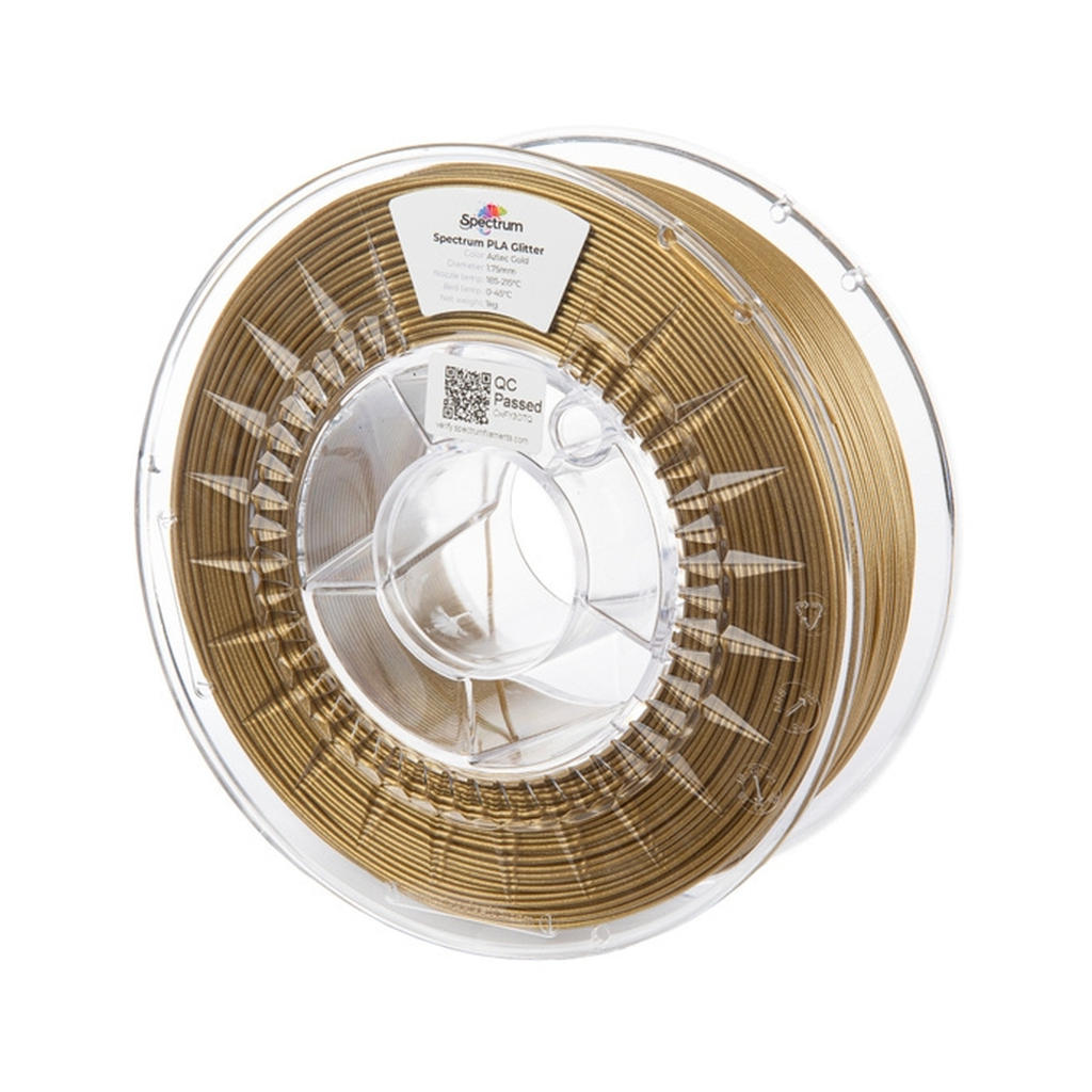 Пластик для 3D-принтера Spectrum PLA Glitter 1.75mm 1kg Gold,Aztec (80185)