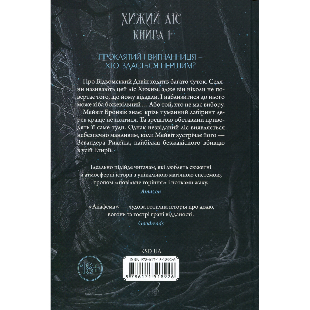 Книга Анафема. Книга 1 - Кері Лейк КСД (9786171518926)