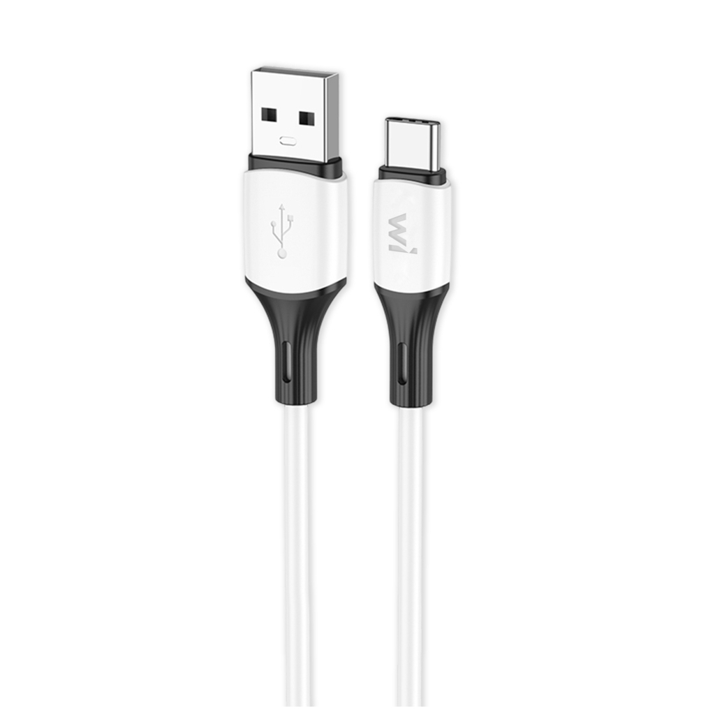 Дата кабель USB 2.0 AM to USB-C 1.0m silicone white Wibrand (WI.DC/MA1W-UC) Дата кабель USB 2.0 AM to USB-C 1.0m silicone white Wibrand (WI.DC/MA1W-UC)