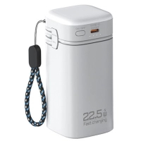 Батарея універсальна Atria 20000mAh, PD/22.5W, QC/3.0, Built-in flashlight, White (WPD-69)