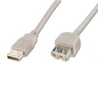 Дата кабель USB 2.0 AM/AF Digitus (AK-300200-018-E)