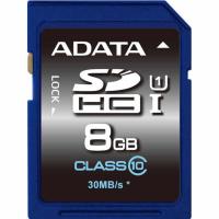 Карта пам'яті ADATA 8GB SDHC class 10 UHS-1 (ASDH8GUICL10-R)