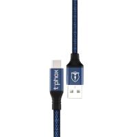 Дата кабель USB 2.0 AM to Type-C 1.2m Speed Blue T-Phox (T-C810 Blue)