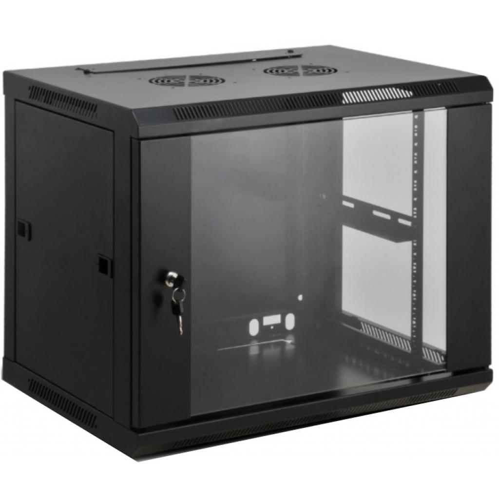 Шафа настінна Kingda 6U 19" 600x450 RAL9004 (KD-007-6406)