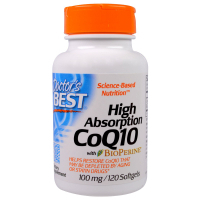 Antioxidant Doctor's Best Coenzyme Q10 High absorption 100mg, BioPerine, 120 gelatin (DRB-00183)