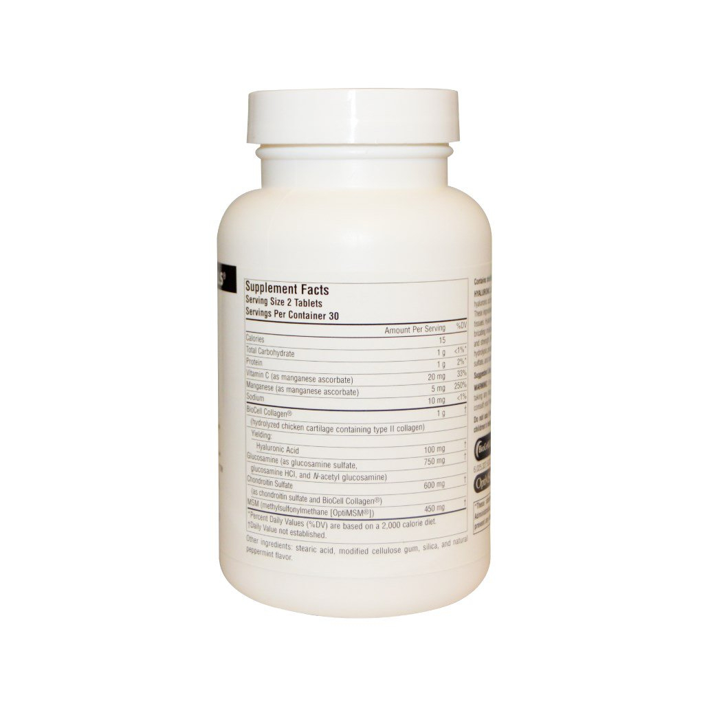 Вітамін Source Naturals Гіалуронова кислота з глюкозаміном, хондроїтин та М (SNS-01893)
