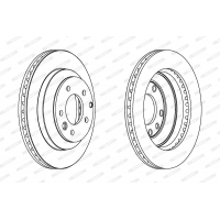 Brake disc FERODO DDF1580C