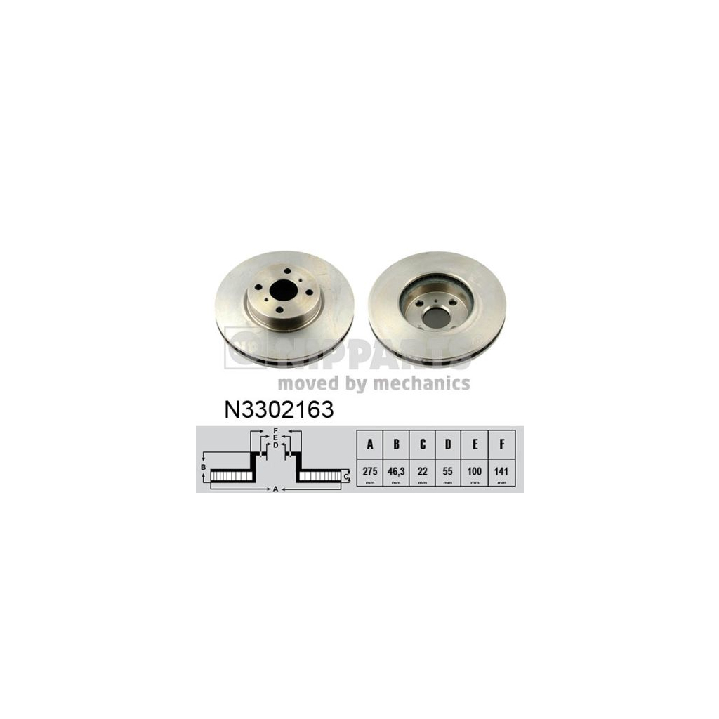 Гальмівний диск Nipparts N3302163