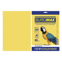 Папір Buromax А4, 80g, INTENSIVE yellow, 20sh (BM.2721320-08)