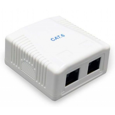 Розетка мережева Cablexpert RJ45x2 FTP, cat.6 (NCAC-2F6-01)