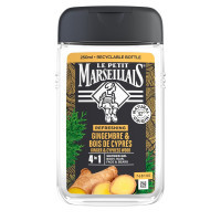 Shower gel Le Petit Marseillais 4 in 1 Ginger and cypress tree 250 ml (3574661633725/3574661714523)