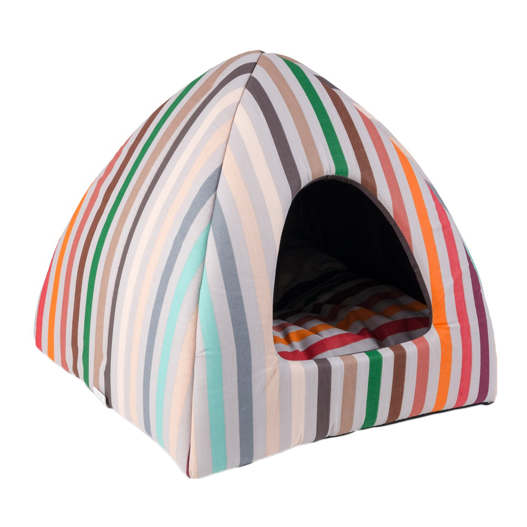 Будиночок для тварин Природа "CAPRICE" 38х38х36 см (смужка) (4823082419906)