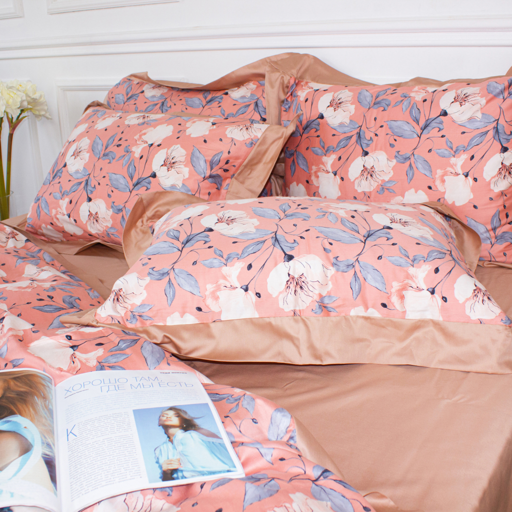 Постільна білизна MirSon Satin print Elit Coral reef 220х240 (2200005394670)